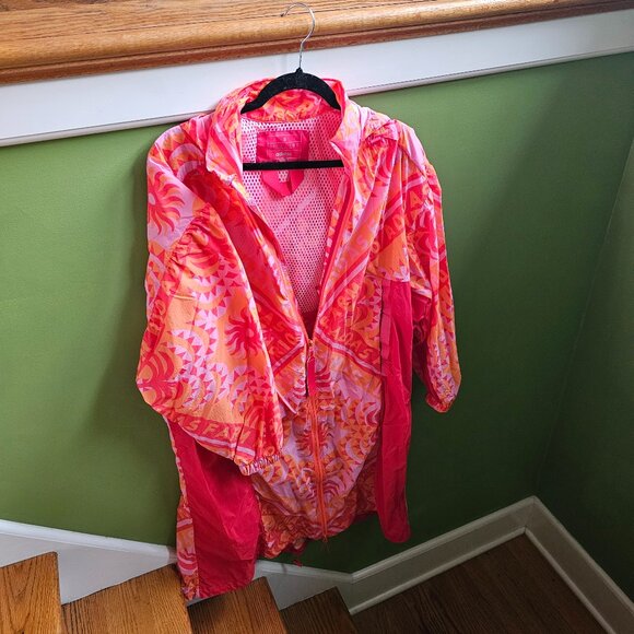 FARM Rio Jackets & Blazers - Adidas x FARM Rio MYSHELTER Hooded Windbreaker Rain Jacket - Wmns size SMALL